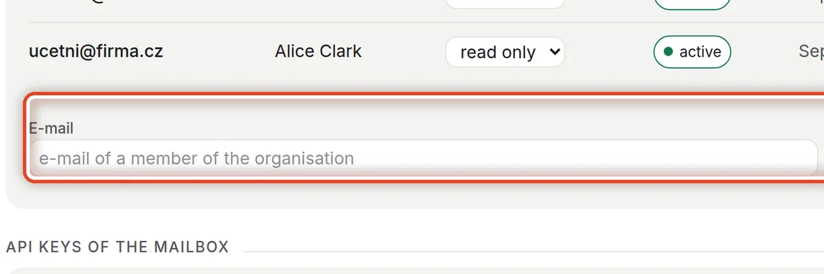 Close up — Grant access