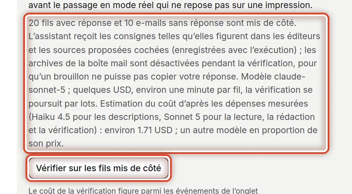 Gros plan – Essayer les consignes