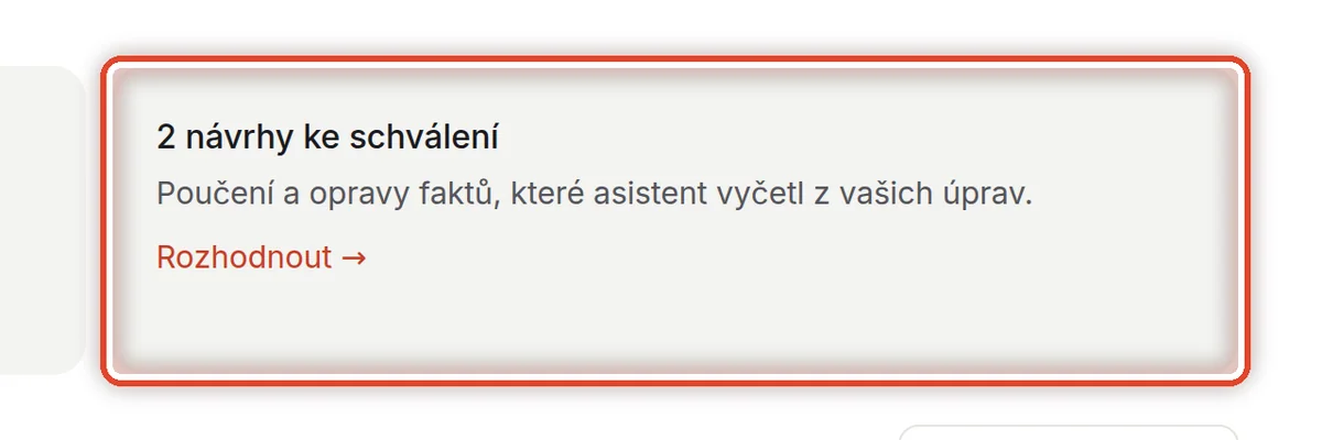 Detail — Návrhy ke schválení