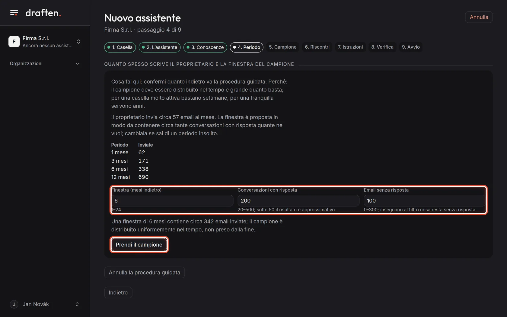 Screenshot del passo 7