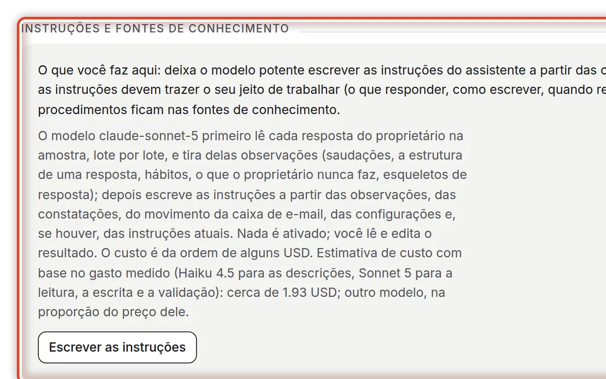 De perto – A escrita das instruções