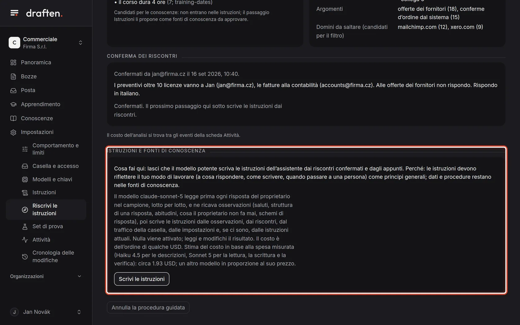 Screenshot del passo 5