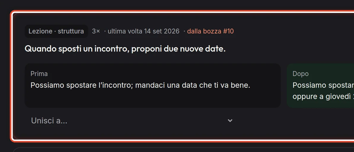 Da vicino – Una lezione proposta