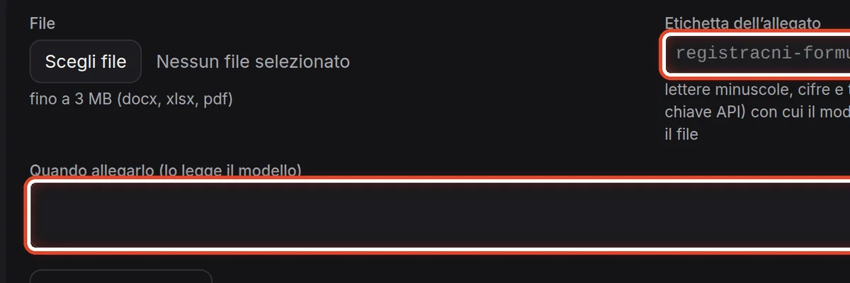 Da vicino – Etichetta e Quando allegarlo