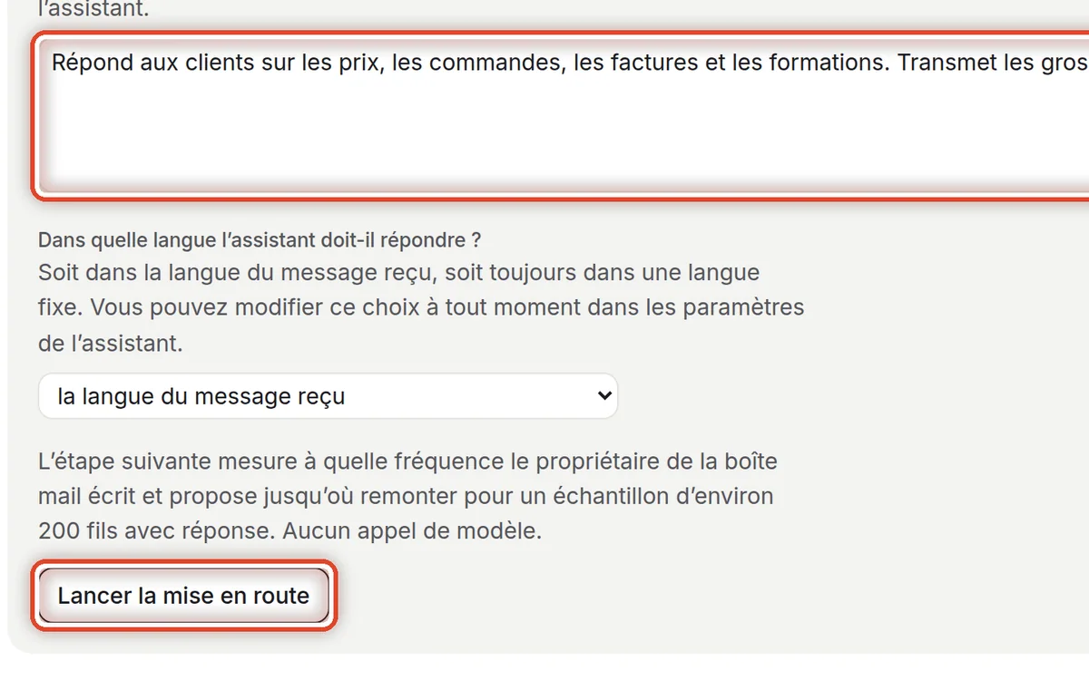 Gros plan – Dire à quoi sert l’assistant