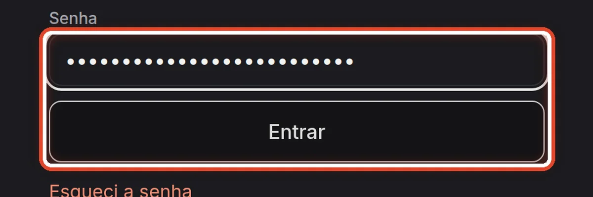 De perto – Ou digite a sua senha