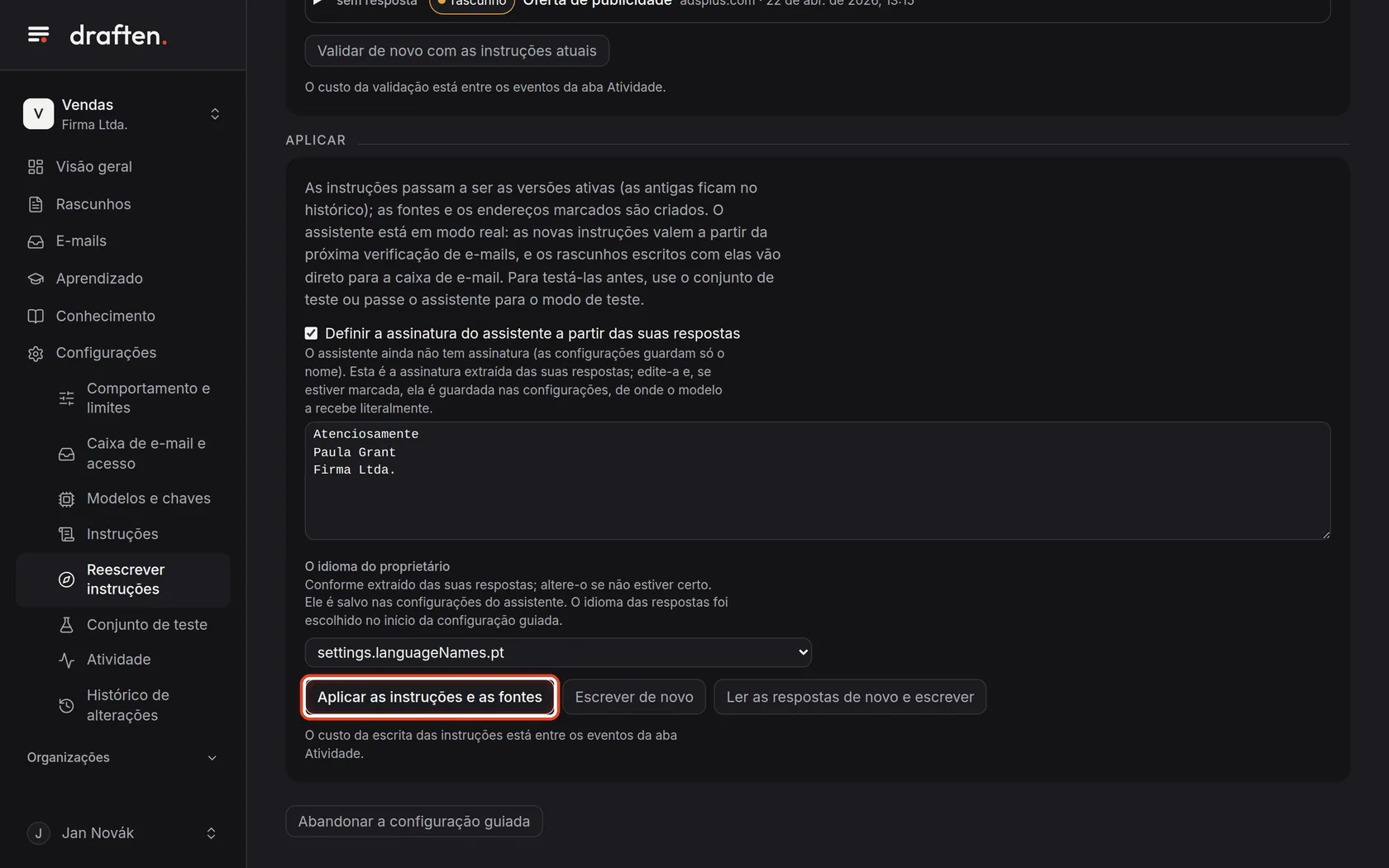 Captura de tela do passo 8