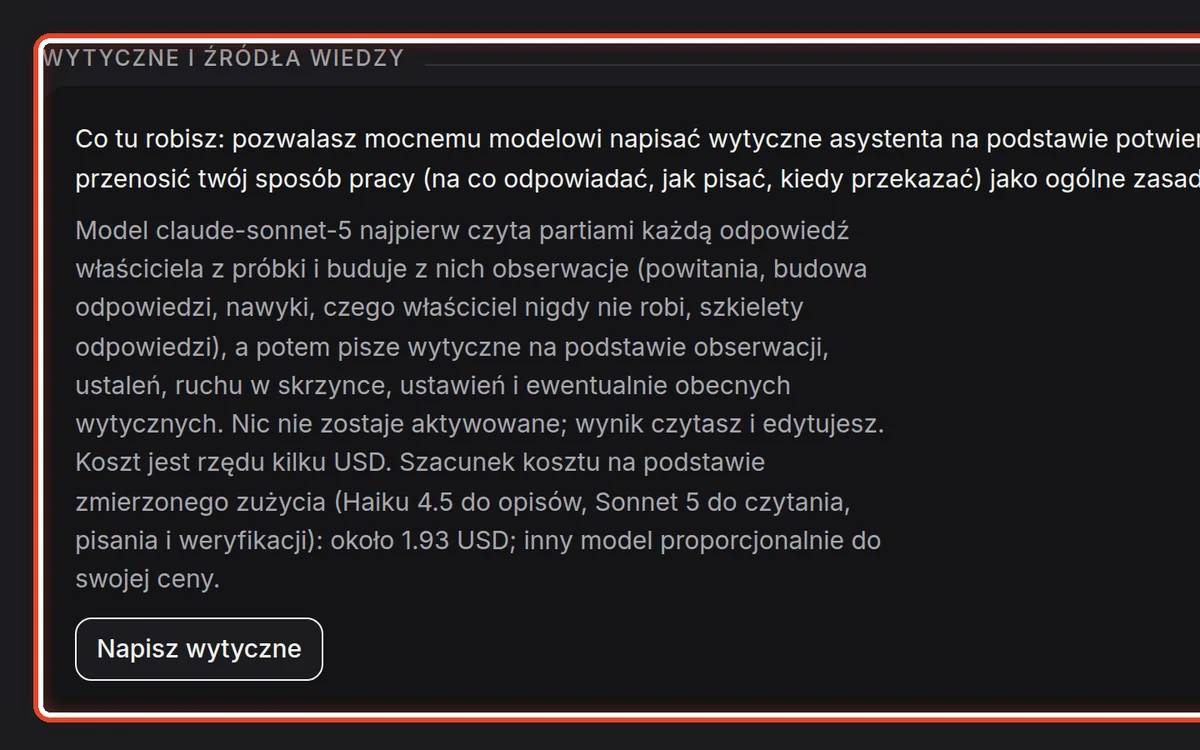 Zbliżenie – Zleć napisanie wytycznych