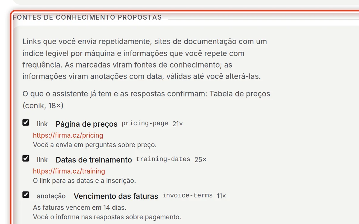 De perto – Escolha as fontes propostas
