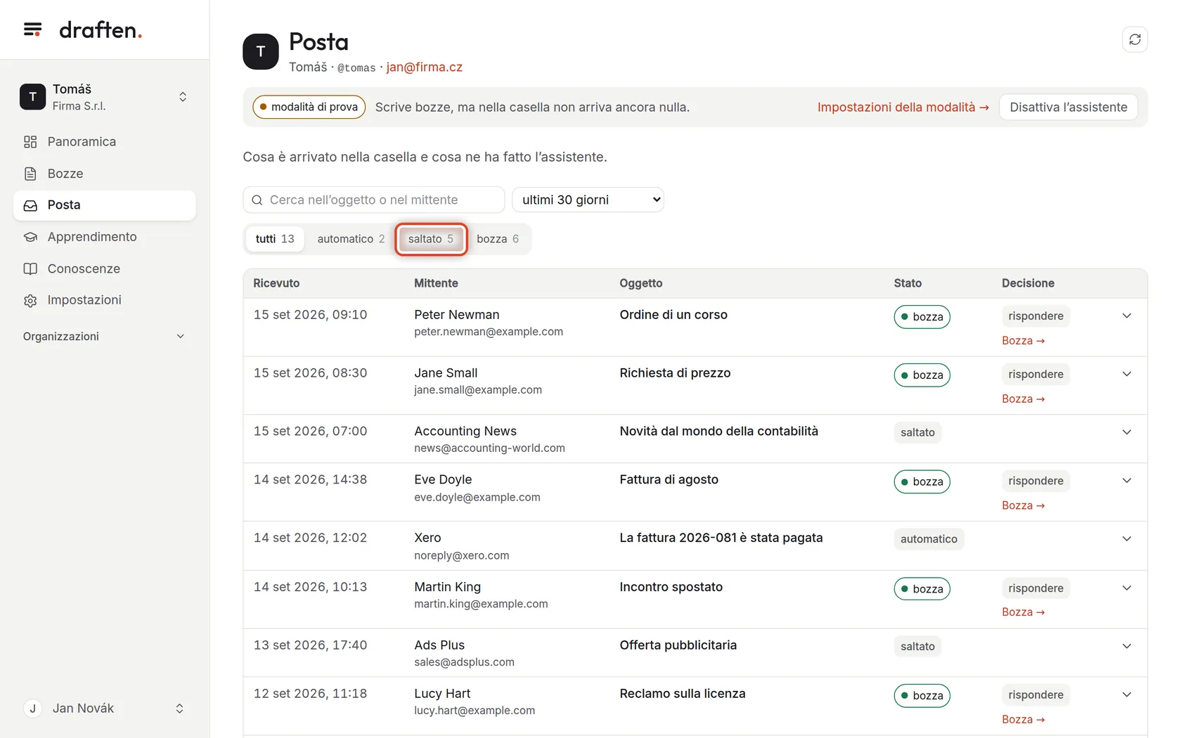 Screenshot del passo 4