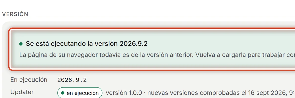 De cerca: Cargar la nueva versión