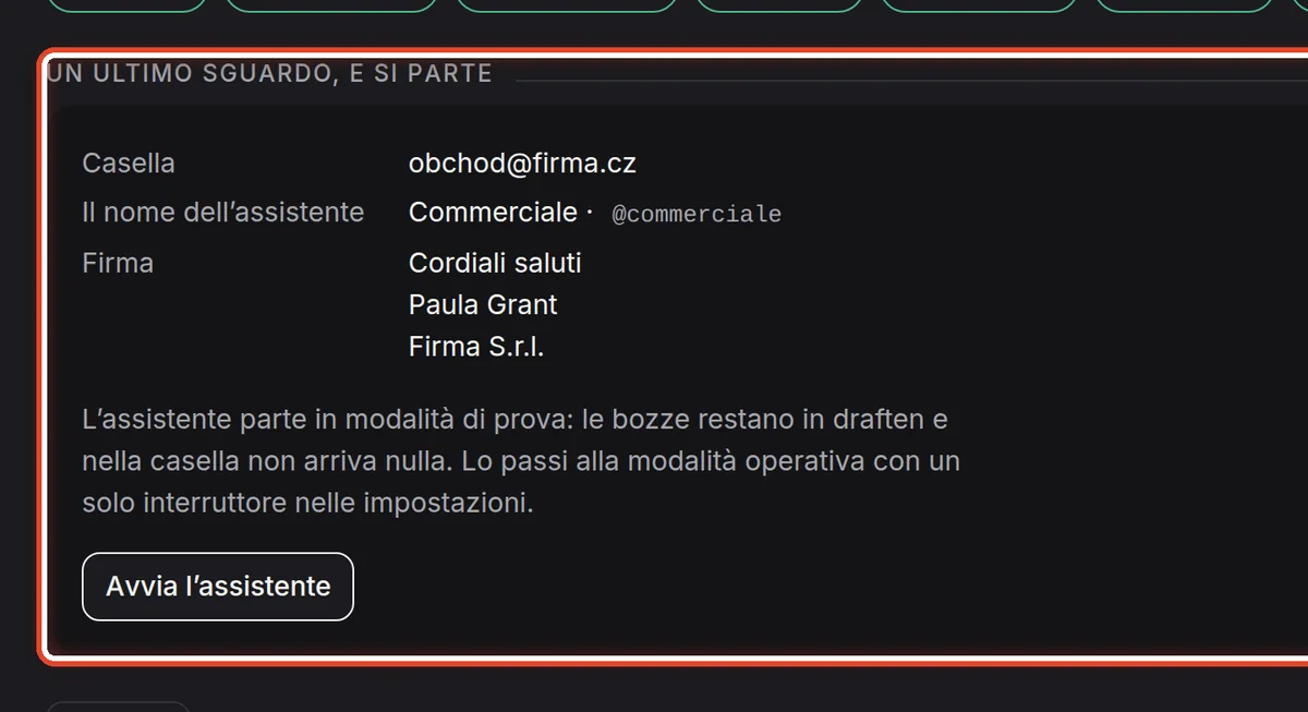 Da vicino – Avvia l’assistente