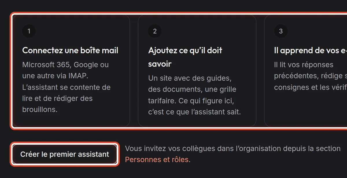 Gros plan – La première connexion