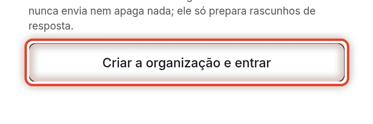 De perto – Crie a organização