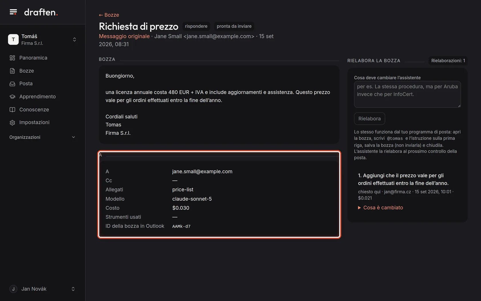 Screenshot del passo 5