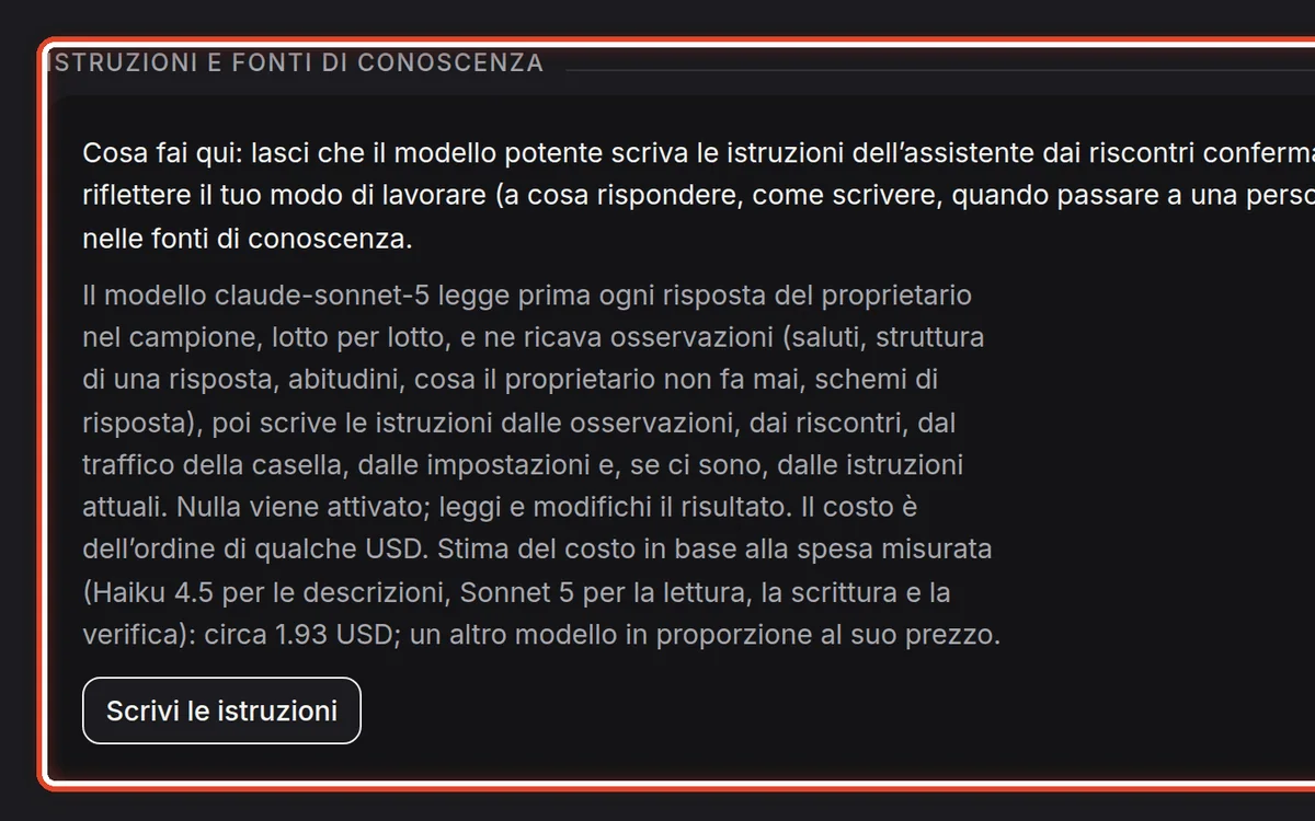 Da vicino – Fai scrivere le istruzioni