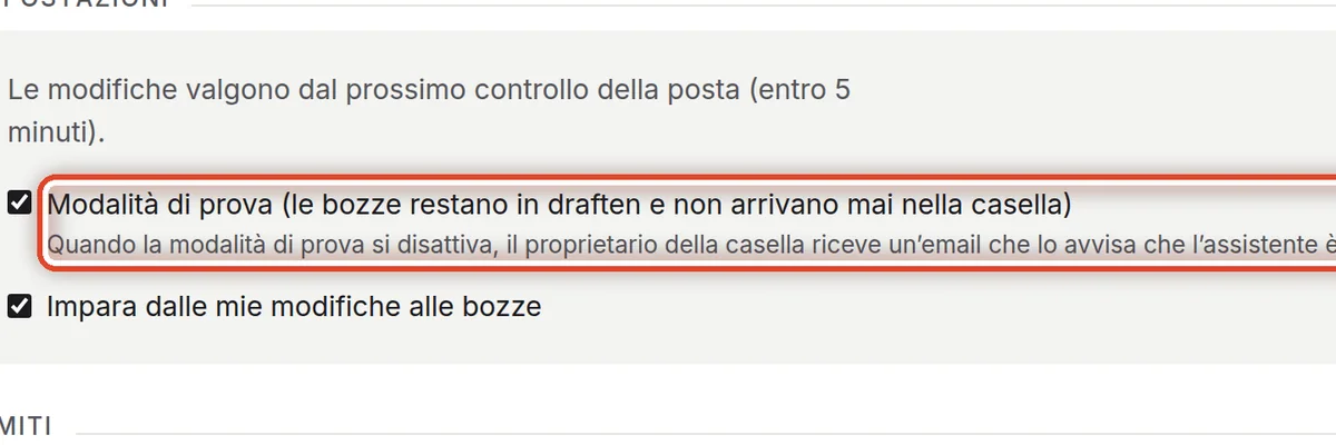 Da vicino – Oppure nelle Impostazioni