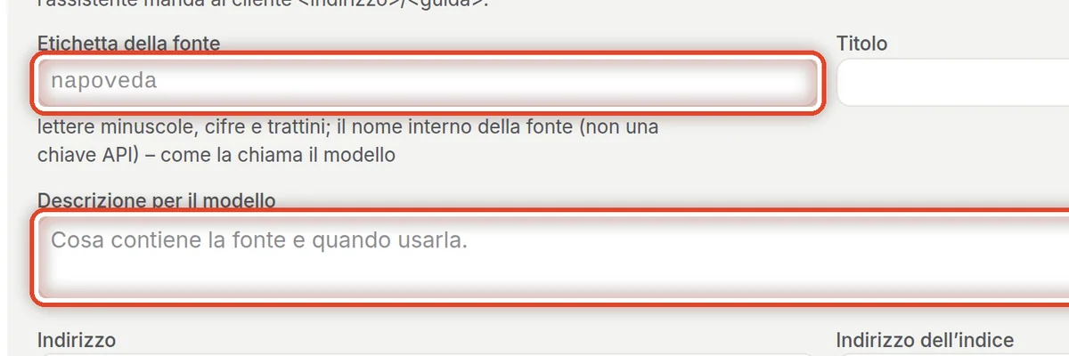 Da vicino – Etichetta e descrizione