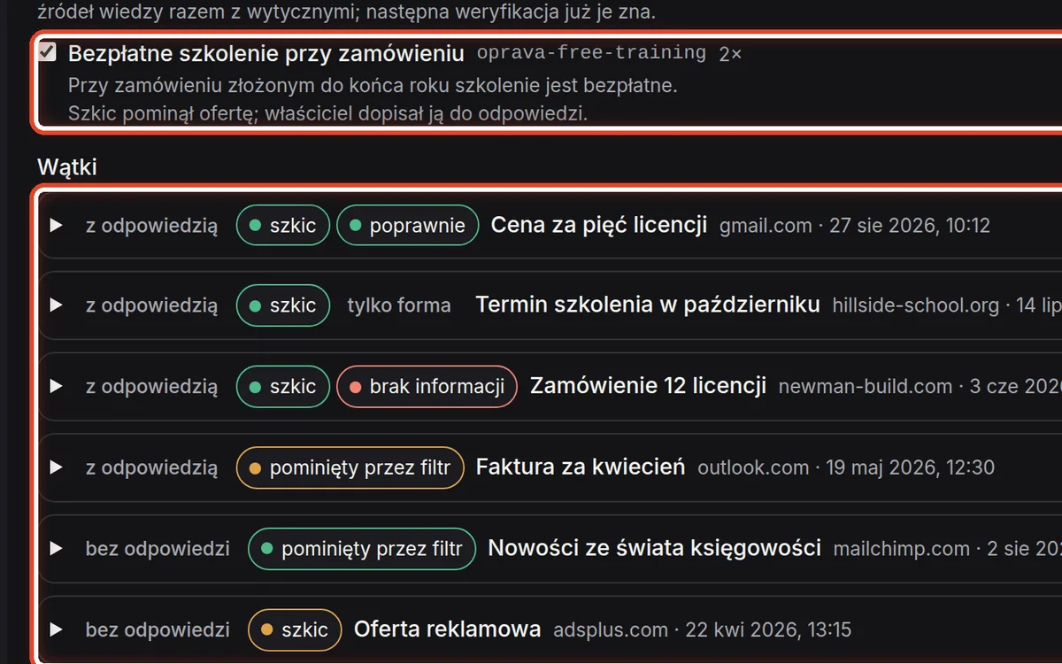 Zbliżenie – Uzupełnij, czego brakowało